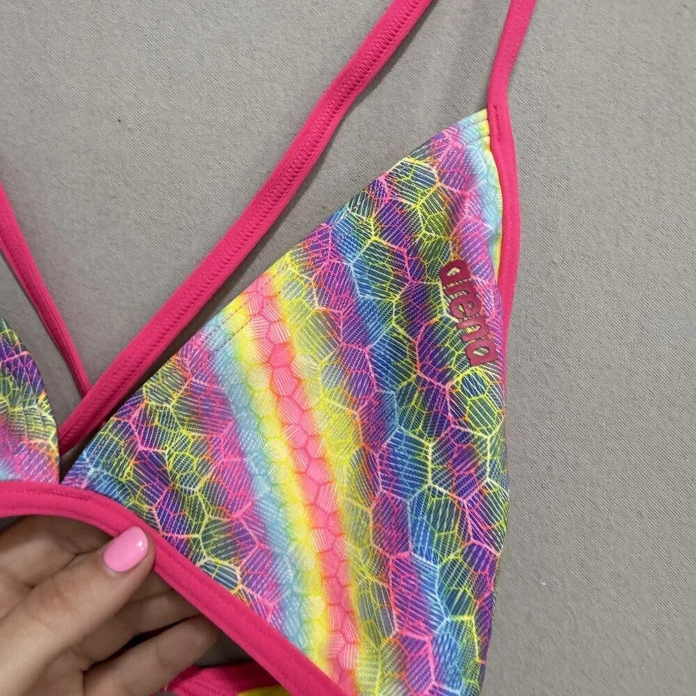 Arena Rule Breaker Bikini Top Womens XL Triangle Swimwear Polyester